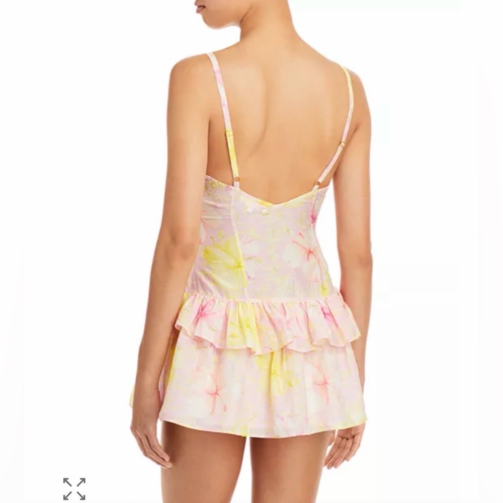 LoveShackFancy Fabienne Cotton-Silk Mini Dress - size 6 - Picture 3 of 10